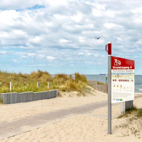 Ferienwohnung Helene im Ostseebad Baabe auf der Insel Rügen an der Ostsee nahe Binz - Strandzugang