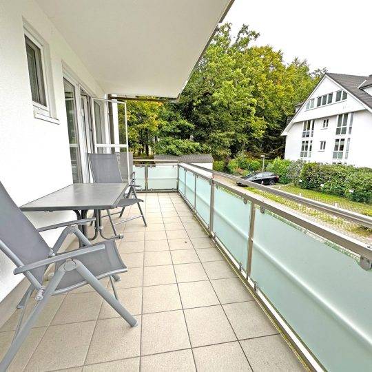 Ferienwohnung Helene an der Ostsee im Ostseebad Baabe auf der Insel Rügen - Balkon 2